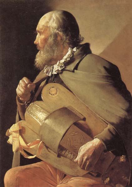 Blindman Playing the Hurdy-Gurdy